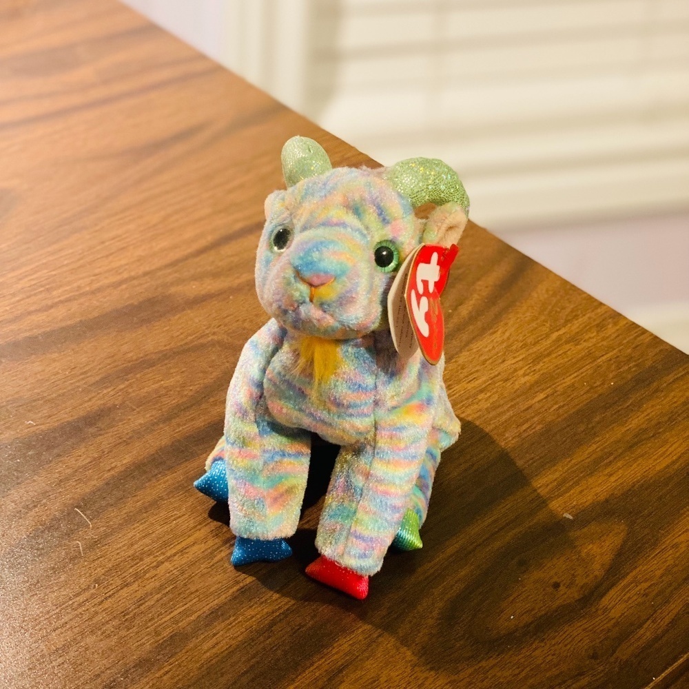 Ty Zodiac Beanie Baby Goat - Never Played With